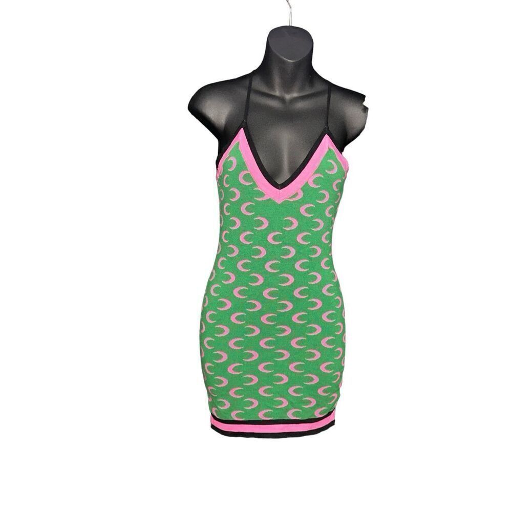 Beautiful Immodel Over The Moon Dress Green spaghetti strap fitted dress Mini Dr